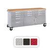 Seville Classics UltraHD 11 Drawer Rolling Workbench, 77" W x 20" D x 37.5" H