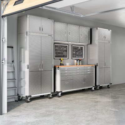 Seville Classics UltraHD 11 Drawer Rolling Workbench, 77" W x 20" D x 37.5" H