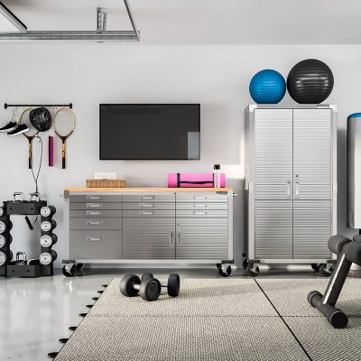 Seville Classics UltraHD 11 Drawer Rolling Workbench, 77" W x 20" D x 37.5" H