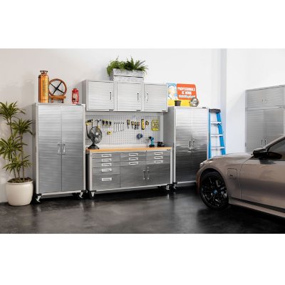 Seville Classics UltraHD 11 Drawer Rolling Workbench, 77" W x 20" D x 37.5" H