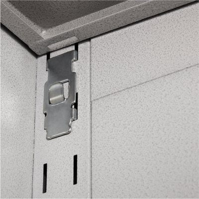 Seville Classics UltraHD 2 Piece Rolling Steel Garage Storage Cabinet With Stacker Set, 36" W x 18" D x 90.5" H