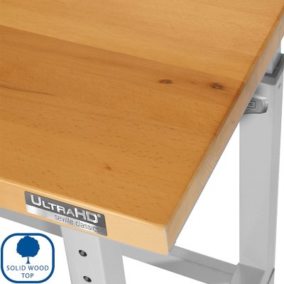 Seville Classics UltraHDÃÂ® 5-Piece Steel Garage Cabinet Storage Set With Height Adjustable Workbench, 10 Feet Wide