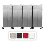 Seville Classics UltraHD 8-Piece Rolling Steel Garage Storage Cabinet With Stacker Set, 12 Feet Wide