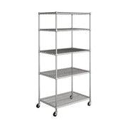 Seville Classics UltraDurable 5-Etagen NSF Stahlregal, 91 cm B x 61 cm T x 193 cm H