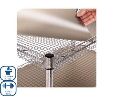 Member's Mark NSF 3-Tier Heavy-Duty Commercial Utility Cart, 34" L x 18" W x 34.5" H