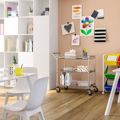 Member's Mark NSF 3-Tier Heavy-Duty Commercial Utility Cart, 34" L x 18" W x 34.5" H