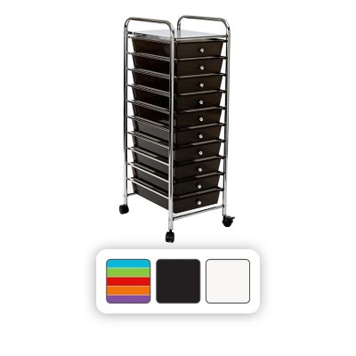 Seville Classics 10 Drawer Cart (Multiple Colors)