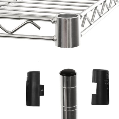 Seville Classics UltraDurable 5-Tier NSF Steel Shelving 48" x 24" x 72" H