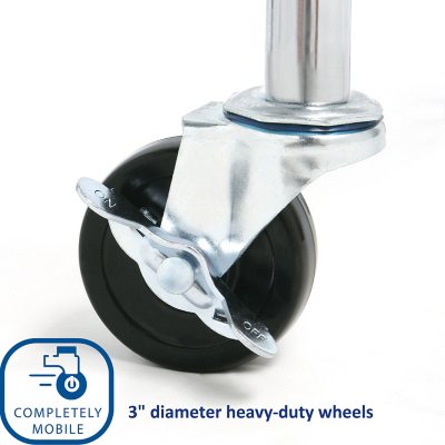 Seville Classics 5-Level UltraZinc Commercial Shelving (18" x 36" x 72"H)