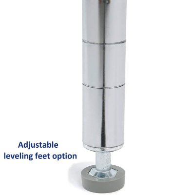 Seville Classics 5-Level UltraZinc Commercial Shelving (18" x 36" x 72"H)