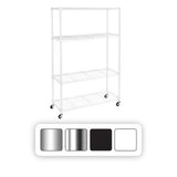 Seville Classics 4-Tier Steel Wire Shelving, 36" W x 14" D x 56.5"H