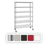 Member's Mark 6-Tier NSF Heavy Duty Wire Shelving, 47.75" W x 18" D x 75.5" H