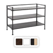 Seville Classics 3-Tier Resin Slat Shoe Rack, 26.5" W x 12.2" D x 19" H