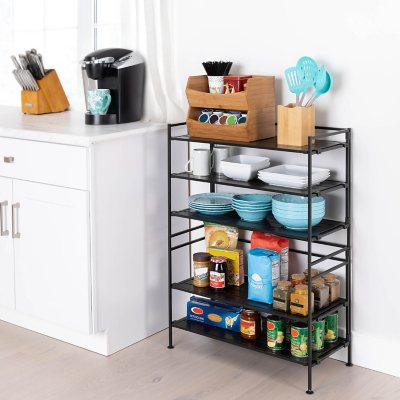 Seville Classics 3-Tier Resin Slat Shoe Rack, 26.5" W x 12.2" D x 19" H