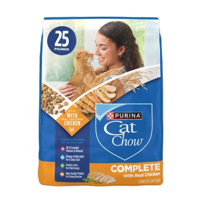 Purina, Cat Chow Complete, Chicken Flavored, Dry Cat Food, 25 lbs.