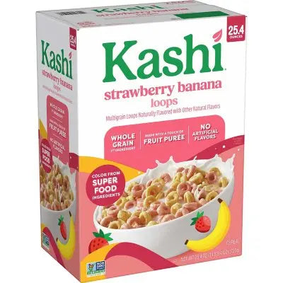 Kashi Strawberry Banana Loops Cereal, 25.4 oz.