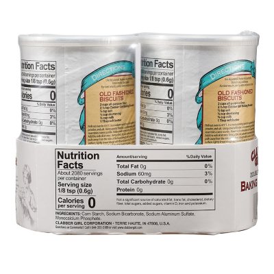 Clabber Girl Baking Powder 22 oz., 2 pk.