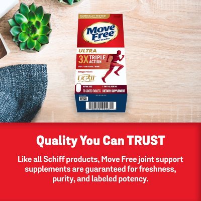 Move Free Ultra Triple Action Joint Health Support Tablets 75 ct.