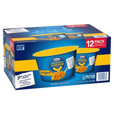 Kraft Original Macaroni and Cheese Easy Microwavable Dinner, 12pk.