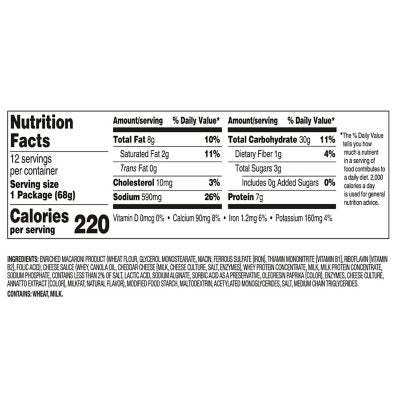 Velveeta Shells and Cheese Original Microwavable Sauce Cups 12 ct.