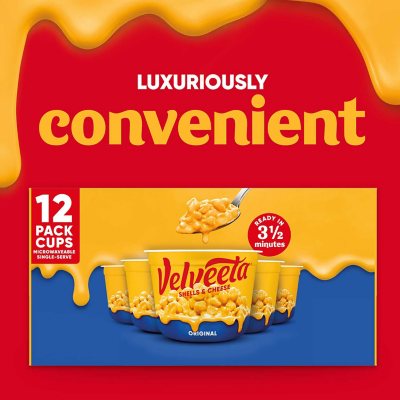 Velveeta Shells and Cheese Original Microwavable Sauce Cups 12 ct.