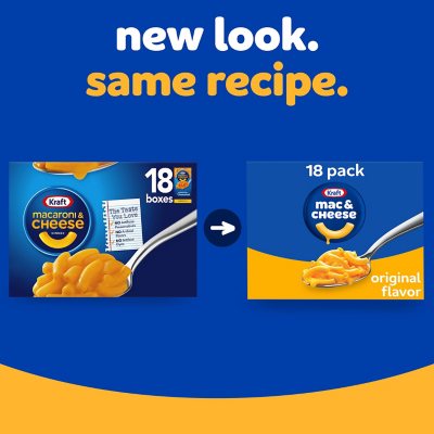 Kraft Original Macaroni and Cheese Dinner, 7.25oz., 18pk.