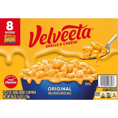 Velveeta Shells and Cheese Original Mac and Cheese Meal 12 oz., 8 pk.