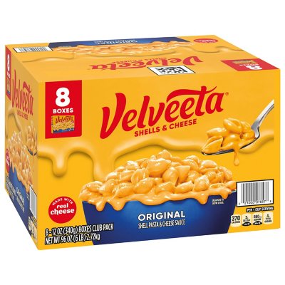 Velveeta Shells and Cheese Original Mac and Cheese Meal 12 oz., 8 pk.