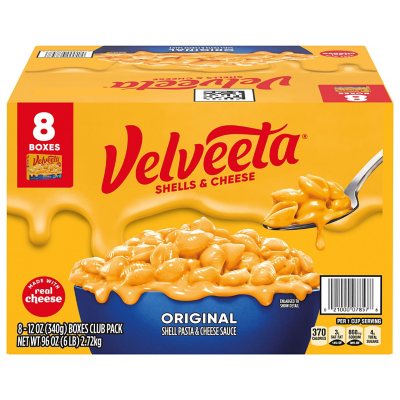 Velveeta Shells and Cheese Original Mac and Cheese Meal 12 oz., 8 pk.