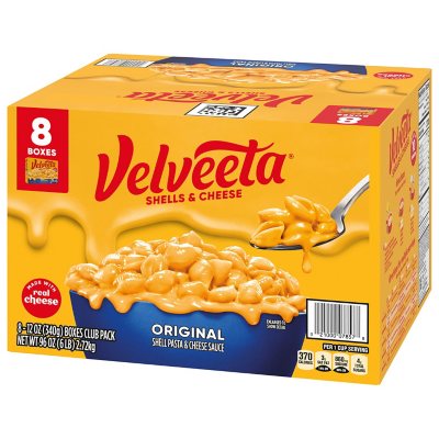 Velveeta Shells and Cheese Original Mac and Cheese Meal 12 oz., 8 pk.