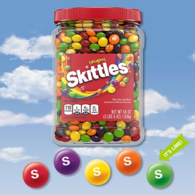 Skittles Original Chewy Candy Bulk Jar, 54 oz.