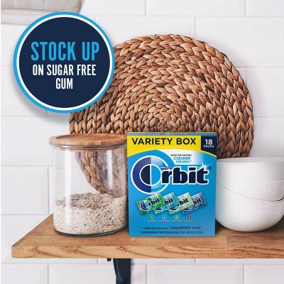 Orbit Mint Sugar Free Chewing Gum, Variety Pack, 14 pcs., 18 pk.