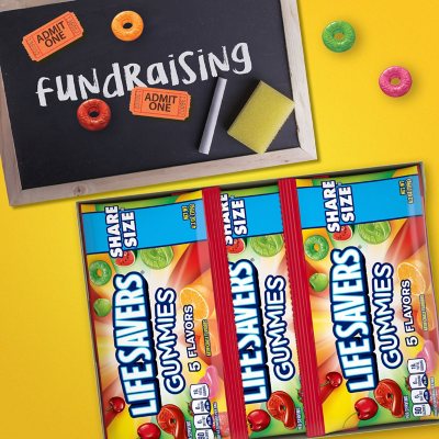 Life Savers Gummy Candy, Share Size, 4.2 oz., 15 pk.