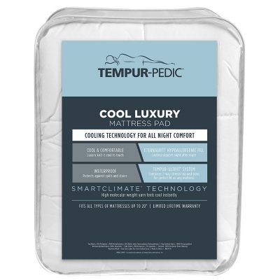 Tempur-Pedic Cool Luxury Mattress Pad, Various Sizes