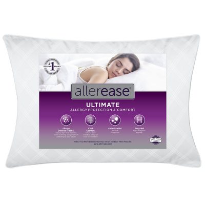 AllerEase Ultimate Protection and Comfort Down-Alternative Pillow, Various Sizes