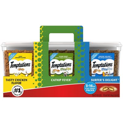 Temptations Cat Treats Stay Fresh Packs, Flavor Variety Pack 3 pk.