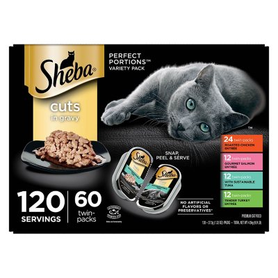 Sheba Perfect Portions Wet Cat Food Trays Variety Pack, 60 ct., 2.6 oz.