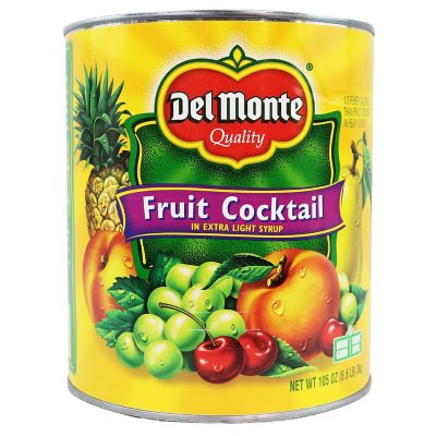 Del Monte Fruchtcocktail in leichtem Sirup, 3 kg.