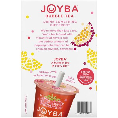 Joyba Bubble Green Tea with Popping Boba, Variety Pack, 12 fl. oz., 8 ct.