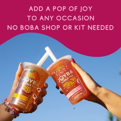 Joyba Bubble Green Tea with Popping Boba, Variety Pack, 12 fl. oz., 8 ct.