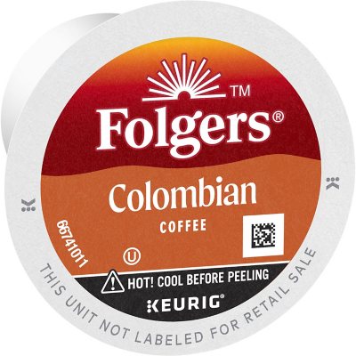 Folgers Medium Roast K-Cup Coffee Pods, 100% Colombian, 100 ct.