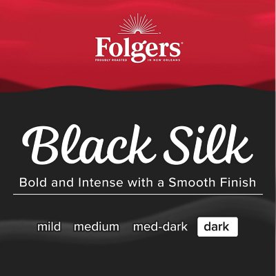 Folgers Dark Roast K-Cup Coffee Pods, Black Silk, 100 ct.