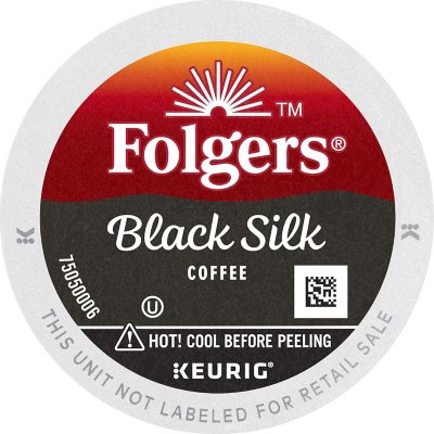 Folgers Dark Roast K-Cup Coffee Pods, Black Silk, 100 ct.