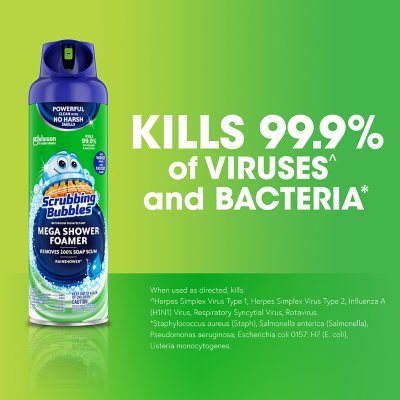 Scrubbing Bubbles Mega Shower Foamer Aerosol, Rainshower 20 oz., 3 ct.