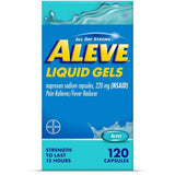 Aleve Liquid Gels Pain Reliever Naproxen Sodium Capsules 120 ct.