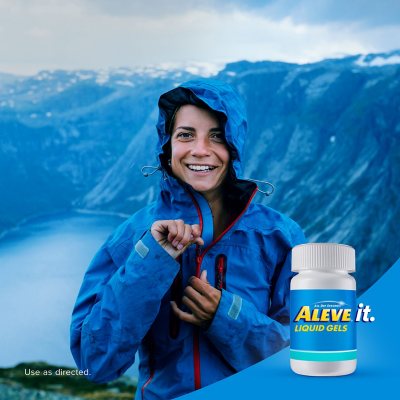 Aleve Liquid Gels Pain Reliever Naproxen Sodium Capsules 120 ct.