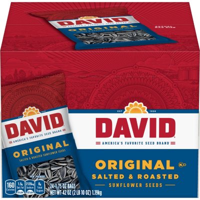 David Original Sunflower Seeds, 1.75 oz., 24 pk.