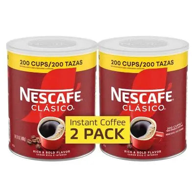 NescafÃ© Clasico Dark Roast Instant Coffee, 14.1 oz., 2 pk.