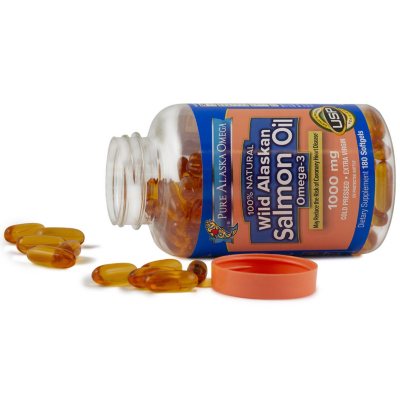 Pure Alaska Omega Wild Alaskan Salmon Oil 1000 mg. Softgels 180 ct.