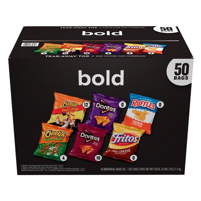 Frito-Lay Bold Mix, Variety Pack Chips, 50 pk.